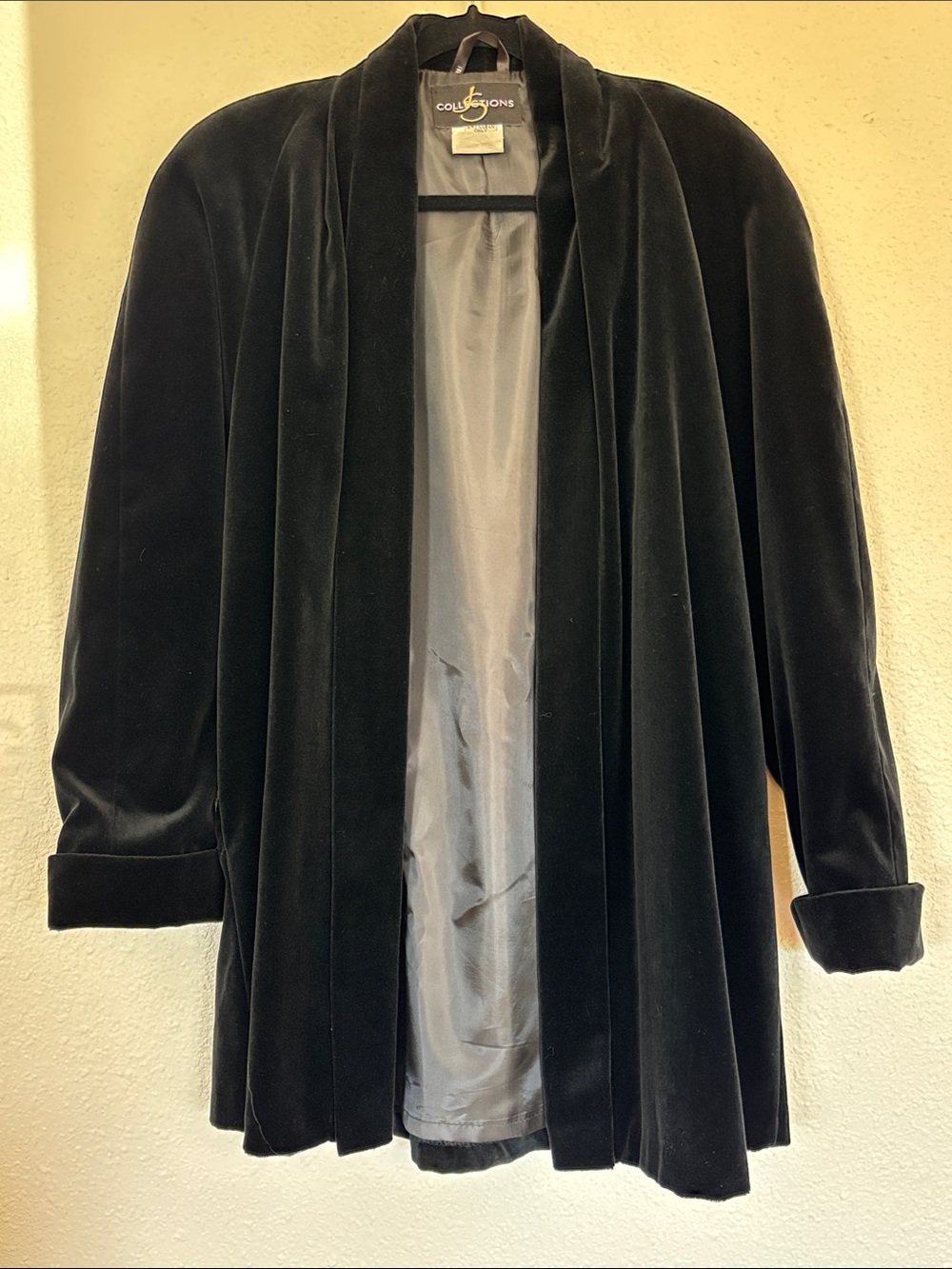 90s velvet long cardigan